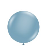 36" Blue Slate Tuftex Latex Balloons (2 Per Bag)